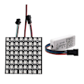 Miniatyrbillede 1 af 5: Ws2812b LED-strimmel 8x8 digitalt panel Sp110e Bluetooth-styring