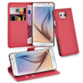 Pikkukuva 2 / 5: Samsung Galaxy S6 -kotelo - korttipaikoilla ja jalustatoiminnolla CARMINE RED