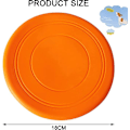 Pikkukuva 2 / 7: Koirafrisbee, kumifrisbee, koirafrisbeelelu, lemmikkifrisbee, koirafrisbee ulkoilma-interaktiivista viihdettä ja koulutusta varten, 1 kpl (oranssi)