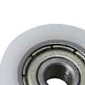 Miniatyrbillede 3 af 3: 2 stk. 18mm dia 6mm bredde U-formet rille remskivehjul stålleje--
