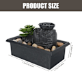 Miniatyrbillede 3 af 4: Plantepotter Indendørs Planter Løb Vand Dekor Feng Shui Springvand Ornament Bordplade Springvand Dekor Springvand Fengshui Dekoration