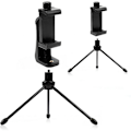 Miniatyrbillede 2 af 3: Universal mobiltelefonstativ, 360 graders roterende stativ, universalstativ til selfiepind