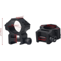 Miniatyrbilde 2 av 5: Lavprofil kikkertsikte ringer - 25,4 mm adaptermonteringsringer med 20 mm Weaver/picatinny skinne