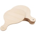 Miniatyrbilde 3 av 4: 10 stk runde serveringsbrett i tre, brødbrett, pizzaskall, padle, ubehandlet tre, skjærebrett, ostebrett