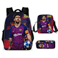 Pikkukuva 1 / 4: 3 kpl/setti jalkapallo tähti reppu opiskelija koululaukku 11 backpack