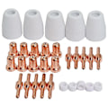 Pikkukuva 1 / 5: For Pt-31 Lg-40 Plasma Cutter Cutting Torch Consumables Kit Extended 30pcs
