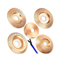 Miniatyrbillede 1 af 5: 5 stk Træskæringsdisk Sæt Universal Sliber Nøgle Træformningsdisk Sliber Til 4 Tommer Eller 4 1/2