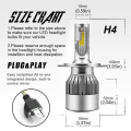 Miniatyrbilde 2 av 5: For Ski-doo Snowmobile Led Headlight 9003 H4 Bulb High/low D