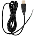 Pikkukuva 5 / 5: Usb-kaapeli hiirille Deathadder Hex Molten 2012, noin 2,1 m, 5 johtoa, 5 nastaa, musta, kullattu