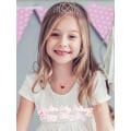 Miniatyrbillede 4 af 5: Prinsesse Dronning Krone Hjerte Halskæder til Piger Kvinder Krystal Hjerte Vedhæng Halskæde, Jul Valentinsdag Fødselsdagsgaver til Pige（Rød )