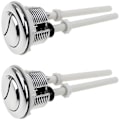 Miniatyrbillede 1 af 3: 2 stk. Toilet Push Knapper Dobbelt Skylleknap 38mm Standard Krom Sølvbelagt Wc Cistern Knapper