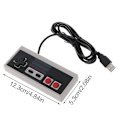 Miniatyrbillede 5 af 5: Usb Gaming Controller Plug-and-play Plast Sort+grå Til Nes Pc Windows Ny
