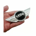 Miniatyrbilde 4 av 4: Mini Badge Logo Front Bonnet Chrome Hood Metal Sticker . Emb