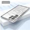 Miniatyrbild 1 av 5: Magsafe magnetiskt fodral kompatibelt med Samsung Galaxy S22 S22+ S22 Ultra S23 Ultra S23-serien Fullt skydd med kameralinsskydd Silver S23