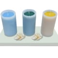 Miniatyrbilde 5 av 5: Lysstøpeform, lang stang stripet lys silikonform, diy sylinder