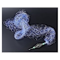 Miniatyrbilde 3 av 5: Fôrkaster for fiskefelle Fiskenettfelle Mesh Lysende Perle Netting Sjøfiskenett Takle Design Kobber
