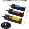 Miniatyrbilde 2 av 5: USB-batterilader for oppladbart litium Li-ion-batteri LED-ladevisning automatisk avstengning
