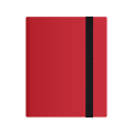 Miniatyrbillede 1 af 2: Bestsalecard Opbevaringsbog Kortalbum Mappe, 9 Slots, 360 Side Loading Pocket Mappe Red Four squares