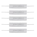 Pikkukuva 1 / 5: 5 kpl 10W Watt 100 Ohm 5% Aksiaaliset lanka-vastukset