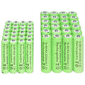 Pikkukuva 2 / 4: 2/6/12/16/20/24/30 kpl Aaa 1800mah + Aa 3000mah 1.2v Ni-mh ladattavat paristot vihreät