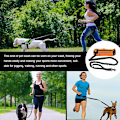 Miniatyrbilde 3 av 3: Håndfri uttrekkbar hundekobbel for jogging, løping, gåing, fotturer og trening