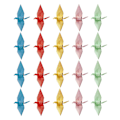 Miniatyrbillede 2 af 2: 100 stk. Origami-papirfugleguirlande i blandet farver - Japansk DIY-fugl