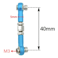 Miniatyrbilde 5 av 5: Metall Camber Link Stang Koblingssett for Slash VXL 2WD Stampede Hoss 1/10 RC Bil Oppgraderingsdeler Sølv