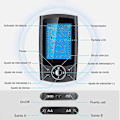 Miniatyrbilde 1 av 5: Tens Hjem Digital Meridian Massager Cervical Spine Massager Håndholdt Lavfrekvent Elektronisk Puls Fysioterapi Instrument Black
