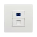 Miniatyrbilde 1 av 5: SC Fiberoptisk Grensesnitt, Vegguttak, RJ45 Nettverkskontaktpanel, Connecto1-type