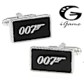 Miniatyrbillede 1 af 2: Manschetknapper Sort Farve Mode Nyhed James Bond Sikker og Høj Kvalitet