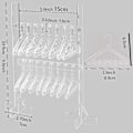 Miniatyrbild 4 av 4: Akryl Klädhängare Form Örhänge Display Stativ För Kvinnor Smycken Disk Butik Hängande Hylla Rack Pla