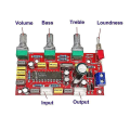 Miniatyrbillede 4 af 4: Lm1036 Op-amp Hifi Forforstærker Pre-forstærker Lydstyrke Tone Diskant Loudness Kontrolkort Forforstærker Fini