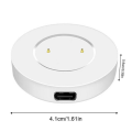 Miniatyrbillede 1 af 5: Dock-oplader til Huawei Watch Gt / Gt2 / Honor Watch Magic 2 Trådløs Usb Hurtigopladningskabel Base Magnetisk Urlader white single base