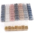 Pikkukuva 5 / 5: Yksi sarja laatikko 3 4 5 6 7 8 10mm pronssi kulta hopea palted avata hypätä renkaat split renkaat linkki silmukka diy korujen valmistus löydöt Mixed 5mm 1400pcs