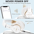 Pikkukuva 3 / 7: 6S Langattomat kuulokkeet korvan yli, [40 tunnin toistoaika] Hi-Fi-stereot, taitettavat langattomat stereokuulokkeet sisäänrakennetulla mikrofonilla, äänenvoimakkuuden säätö