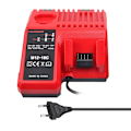Miniatyrbillede 1 af 5: M12-18C Li-ion Batterilader til Milwaukee 12 V 14.4V 18V C1418C 48-11-1815/1828/1840 M18 M14 M12