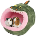Miniatyrbild 1 av 3: Kaninbädd Marsvin Gömställe Kojor Tillbehör Habitat, Xl, Krokodil