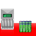Miniatyrbillede 5 af 5: Batterioplader med 4 slots Smart Batterioplader til Aa / Aaa Nicd Nimh Genopladelige Batterier Lc
