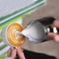 Miniatyrbillede 2 af 5: Mælkekande 350ml Rustfrit Stål Skummende Kande Træk Blomsterkop Kaffe Latte Art Mælkeskum Værktøj Cof