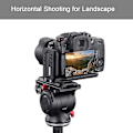 Miniatyrbild 5 av 5: Dslr-kamerans L-fäste vertikal horisontell växling stativ snabbkopplingsplatta för