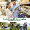 Miniatyrbilde 5 av 5: Handleposer Gjenbrukbare Handleposer 10stk Foldbare I Lomme Matvareposer Forstyle Tilfeldig