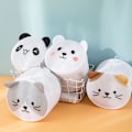 Miniatyrbillede 4 af 5: Vaskemaskinepose Panda Mønster Mesh Vasketøj Punge Sko Vask Punge Genanvendelige Vask