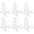 Miniatyrbillede 2 af 2: 6 stk. gennemsigtige badge-displaystativer - stabile badge-displayholdere