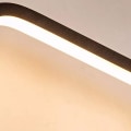 Miniatyrbillede 5 af 5: LED væglampe sort firkantet trefarvet lys moderne LED væglampe til indendørs udendørs soveværelse stue hjem