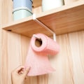 Miniatyrbilde 2 av 5: Under Cabinet Papirhåndkleholder Rull Papirhåndkleholder Rustfritt Metall Organizer