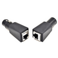 Miniatyrbilde 3 av 5: 1 par DMX til RJ45-kontakt RJ45 Ethernet til 5-pin XLR DMX hunn- og hann-adapter for lyd og video