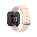 Miniatyrbilde 2 av 4: For Fitbit Versa 3 / Sense Band Lær Erstatningsrem [rosa]