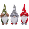 Miniatyrbillede 1 af 5: 3 stk Håndlavede Julegonk Dværg Elf Figurer Til Borddekoration