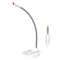 Pikkukuva 4 / 5: Mini-mikrofonin USB / 3,5 mm kondensaattorimikrofoni PC-tietokoneelle F12 valkoinen 3,5 mm