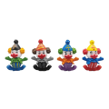 Miniatyrbillede 1 af 2: 4 stk. skrivebordstilbehør harpiksfigur mini klovne legetøj klovne dukke harpiks mini figur landskab dekor